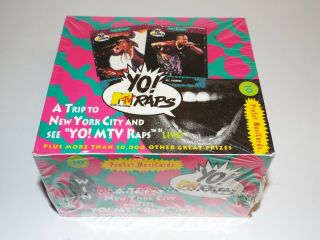 1991 Proset Musicards Yo Mtv Raps Series 1 36 Packs Per Box Rare
