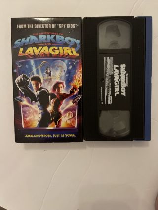 The Adventures Of Sharkboy And Lavagirl Vhs Taylor Lautner Rare Oop Ln Spy Kids