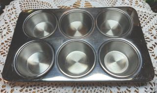1991 Revere Ware 2516 6 - Cup Muffin/cup - Cake Pan Rare Vintage Best Bakes