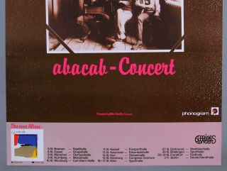 GENESIS - rare vintage 1981 German ABACAB concert poster ALL DATES 3