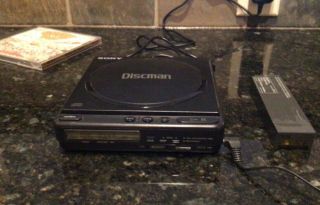 Vintage 1988 Near Sony Discman D - 4 Cd Player Great Plus Rare Battery
