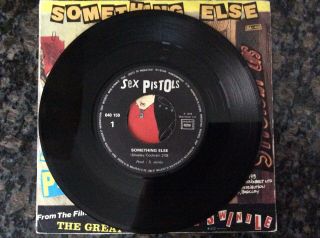 Rare Punk 7” Vinyl - Sex Pistols Something Else Sid Vicious Shirt Friggin Swindl 3
