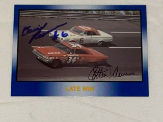 David Pearson Cotton Owens Racing Action Masters Of Racing Rare Autographed Card