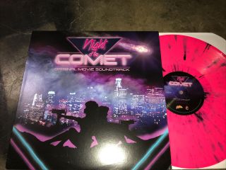 Night Of The Comet Movie Soundtrack Lp Pink Splatter Colored Vinyl Rare