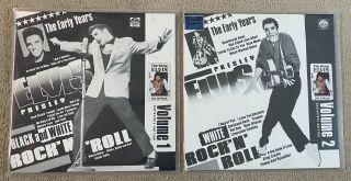 Elvis Presley The Early Years Black & White Rock ‘n’ Roll 1 & 2 Rare Russian Lps