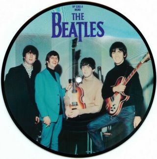 The Beatles Ticket To Ride Rare 1985 Uk Emi 7 " Vinyl Picture Disc