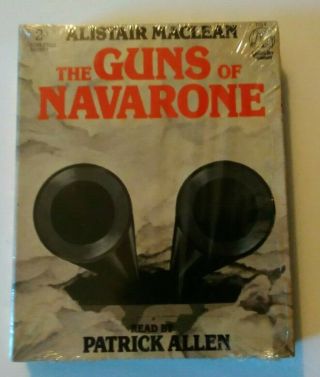 The Guns Of Navarone Alistair Maclean Audiobook 2 Cassettes Factory Rare