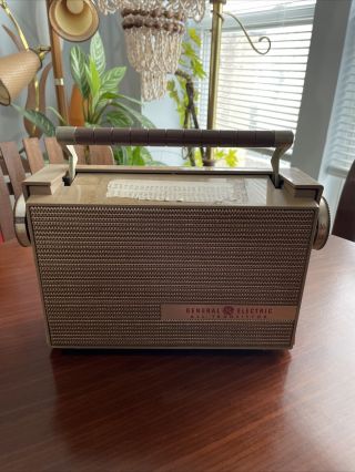 Vintage Rare 1958 General Electric Model P - 726b All Transistor Radio Art Deco
