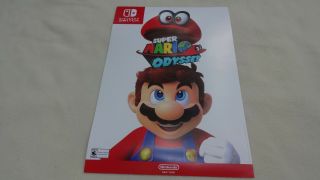 Mario Odyssey Nintendo Store 2017 York Ny Poster Promo Exclusive Rare