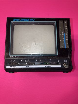 Fisher - Price Pixelvision Pxl2000 Tv Rare Video Art Relic From 1987