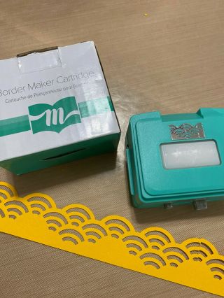 Omfl Asian Fan Border Maker Cartridge Punch - Use W/creative Memories System - Rare