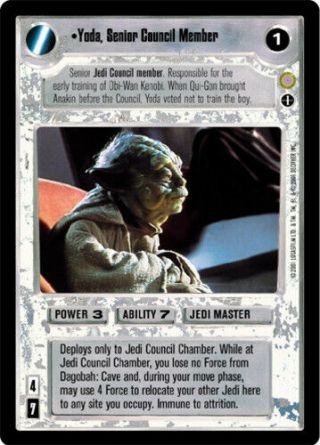 1x Yoda,  Senior Council Member - Rare - Ai - Alternate Image Near Coruscan