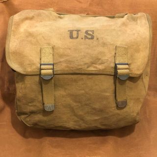 Wwii Us Army Musette Bag Backpack Kadin 1942 Band Of Brothers Rare