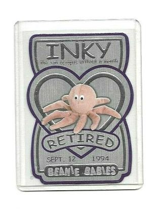 Rare Ty Series 3 Silver Inky Retired Beanie Babies Card 0788/2160