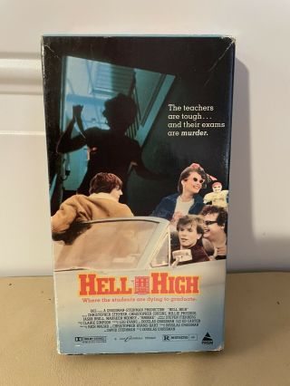 Hell High Vhs Horror Rare Htf Prism Action