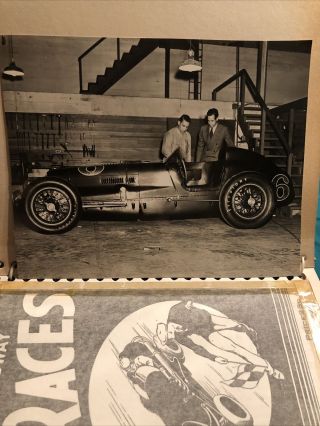 Old School Race Car Competition Scrap Book & Photo Album 10 Pages Rare