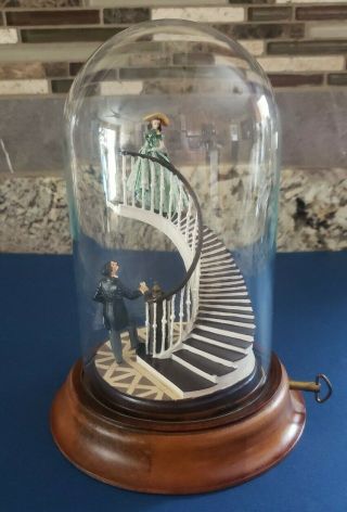 Rare Romance At Twelve Oaks Gone With The Wind Dome Music Box Cond