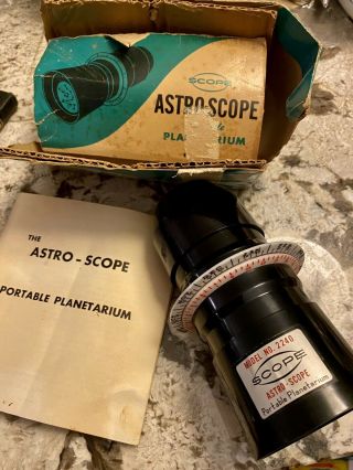 Rare 1960’s Astro - Scope Portable Planetarium - Scope Instrument Corp Japan 2240