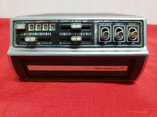 Rare Vintage 1975 - 76 Motorola Car Auto 8 - Track Tape Stereo Player Tm316s