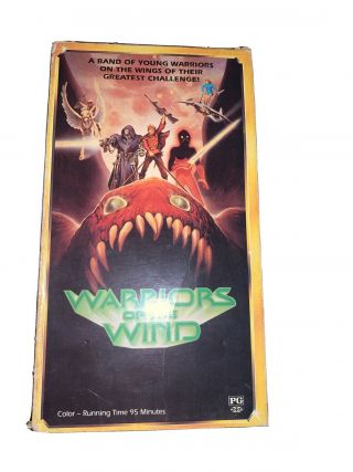 Very Rare Warriors Of The Wind Vhs 1990 Starmaker R&g Video Anime Oop