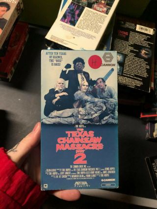 The Texas Chainsaw Massacre 2 Horror Slasher Sov Vhs Big Box Oop Rare Slip Htf