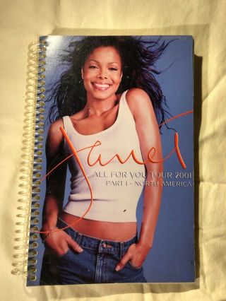 Janet Jackson All For You Tour 2001 North America Itinerary Rare
