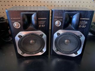Rare Vintage Pioneer S - X7 Surround/shelf Speakers /45 Watts/ Made In Japan