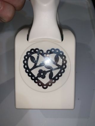 Rare Martha Stewart Enchanted Heart Punch Ornate Heart & Flower Craft Punch Htf