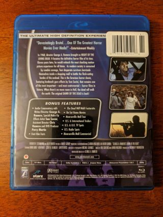 Dawn of the Dead (1978) Anchor Bay Blu - ray Disc 2007 RARE OOP George A.  Romero 2