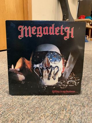 Rare Megadeth Killing Is My Business Vinyl Lp Record 1985 Combat Metal