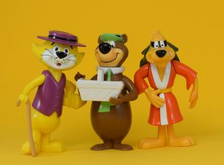 Hanna Barbera - Top Cat - Hong Kong Phooey - Yogi Bear - Vintage Figures Rare