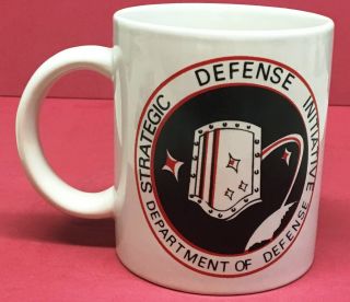 Rare Vintage Strategic Defense Initiative Org.  (sdio) Coffee Mug - S&h
