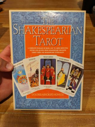 The Shakespearian Tarot By Dolores Ashcroft - Nowicki,  1997 Edition Vg Occult Rare