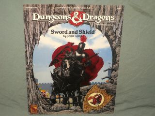 D&d Adventure Module - Sword And Shield (very Rare With Poster Map And Exc, )
