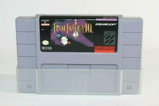 Final Fantasy Iii Snes Nintendo Authentic & Rare
