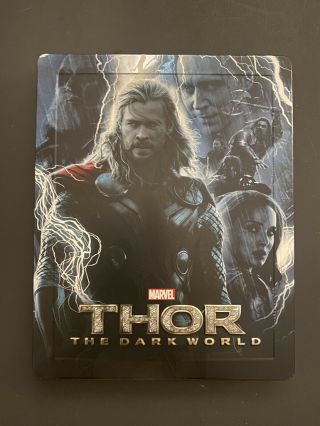 Marvel Thor: The Dark World Zavvi 3d Blu - Ray Steelbook Region Rare Like
