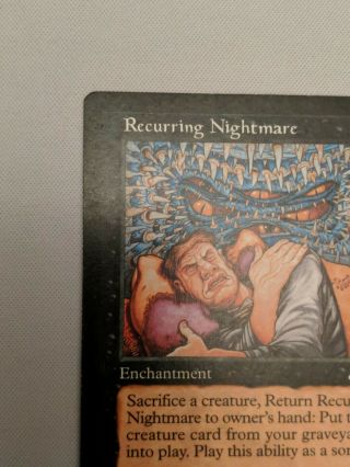 Magic The Gathering Recurring Nightmare Exodus Black Rare 7