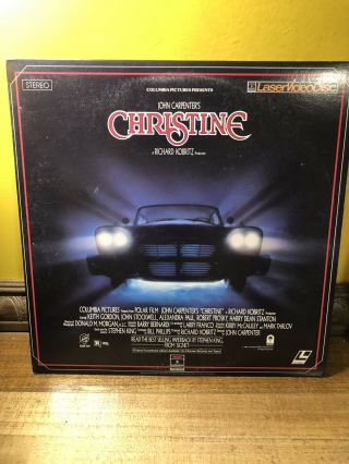 Rare Christine Laserdisc John Carpenter Stephen King Horror 58 Plymouth Fury Car