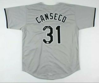Jose Canseco Signed Chicago White Sox Jersey Jsa 6x All - Star Rare Jersey