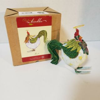Dept 56 Krinkles Patience Brewster Rooster Christmas Ornament Farmhouse Rare