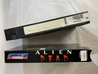 The Alien Dead VHS Horror Buster Crabbe RARE cover American video release 1989 2