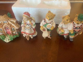Rare Smithsonian Institution Goldie Locks 3 Bears Ornaments Set Of 4 Figures