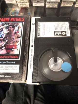 Bizarre Rituals Rare Oddball Special Interest Horror Beta Tape Betamax Not VHS 3