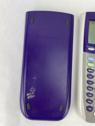 Texas Instruments TI - 84 Plus Silver Edition Graphing Calculator Purple Rare 3