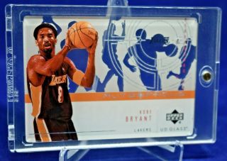 Kobe Bryant Ud Glass Auto Focus Sample Promo Very Rare Sp See Through Lakers