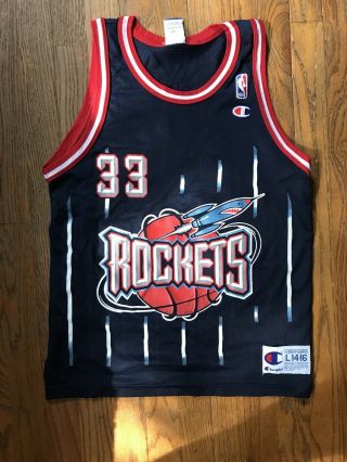 Vintage Scottie Pippen Houston Rockets Champion Jersey Youth Large Nba 90s Rare