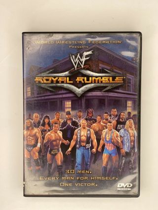 Rare | Wwf Royal Rumble 2001 (dvd,  2001) Wwe Compete With Insert