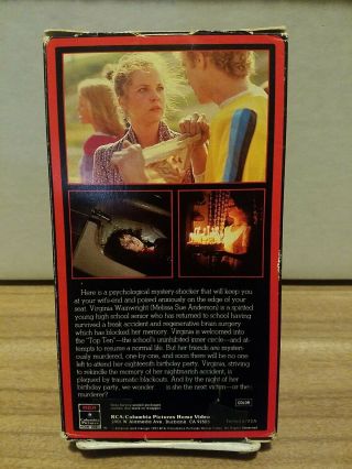 HAPPY BIRTHDAY TO ME (VHS,  1983) 1980 Horror Enclosed Case RARE 2