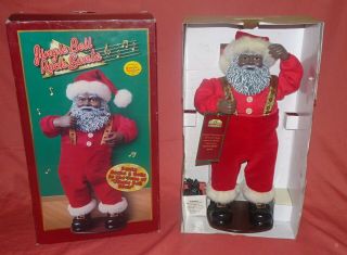 Rare 1998 = Jingle Bell Rock Santa = Collectible African American Edition 1