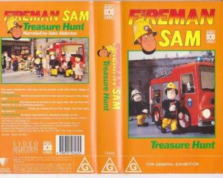 Fireman Sam Treasure Hunt Vhs Pal Video A Rare Find